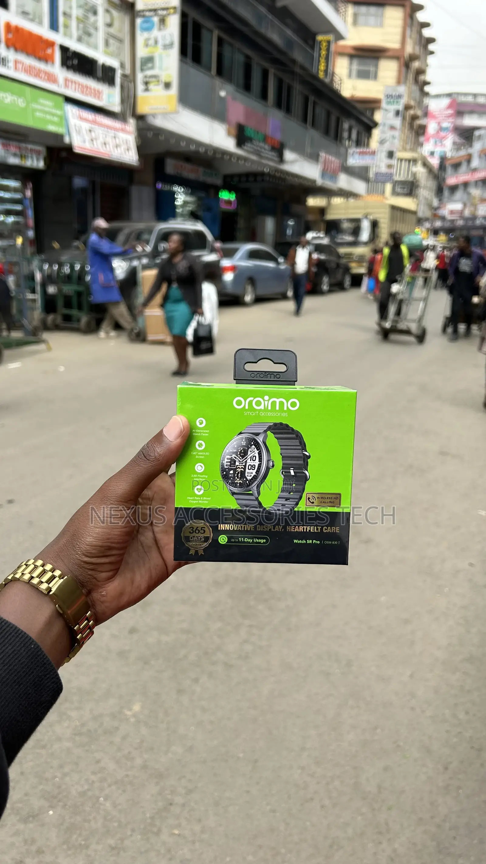 Oraimo Watch 5r Pro Osw-830 Amoled Smart Watch With Bluetooth Call