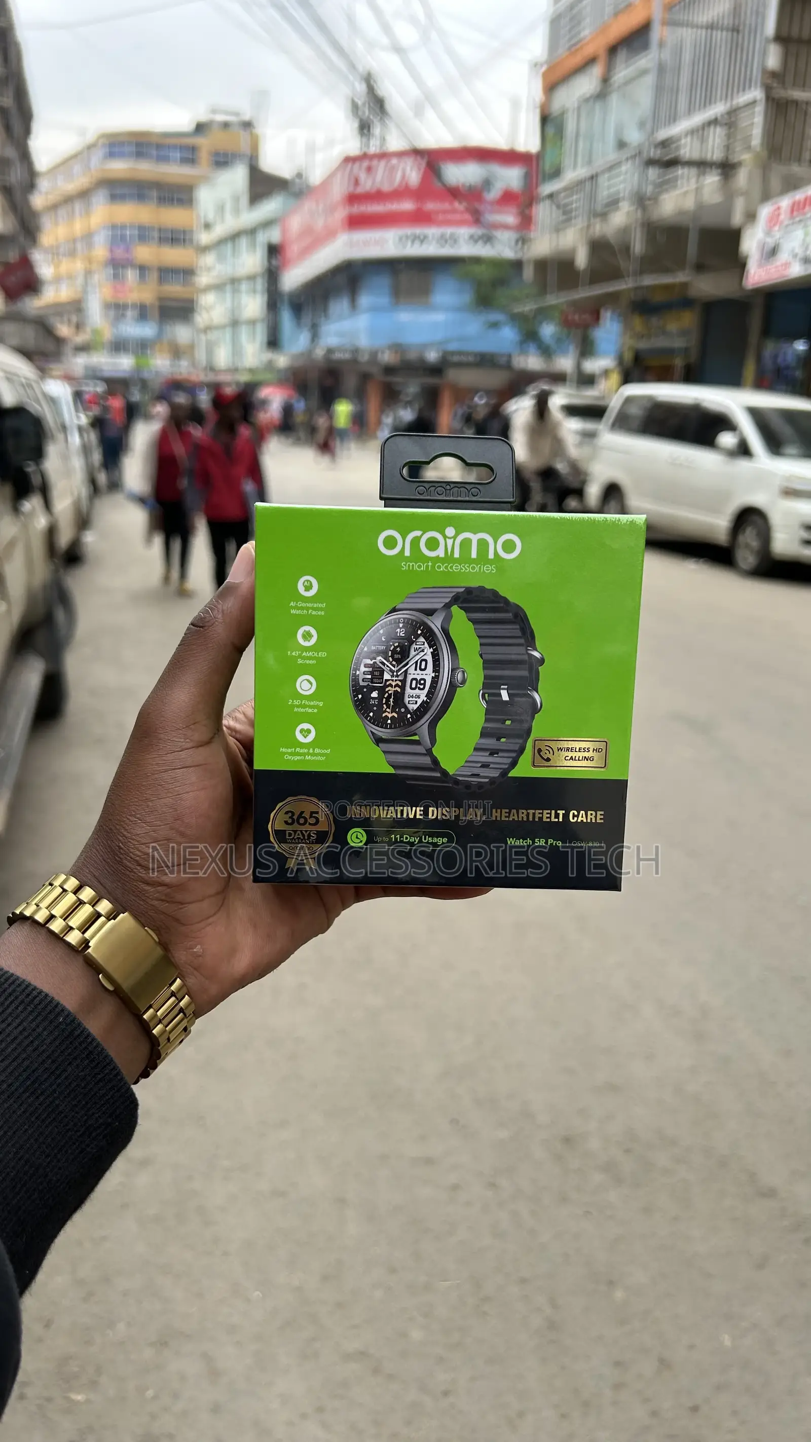 Oraimo Watch 5r Pro Osw-830 Amoled Smart Watch With Bluetooth Call