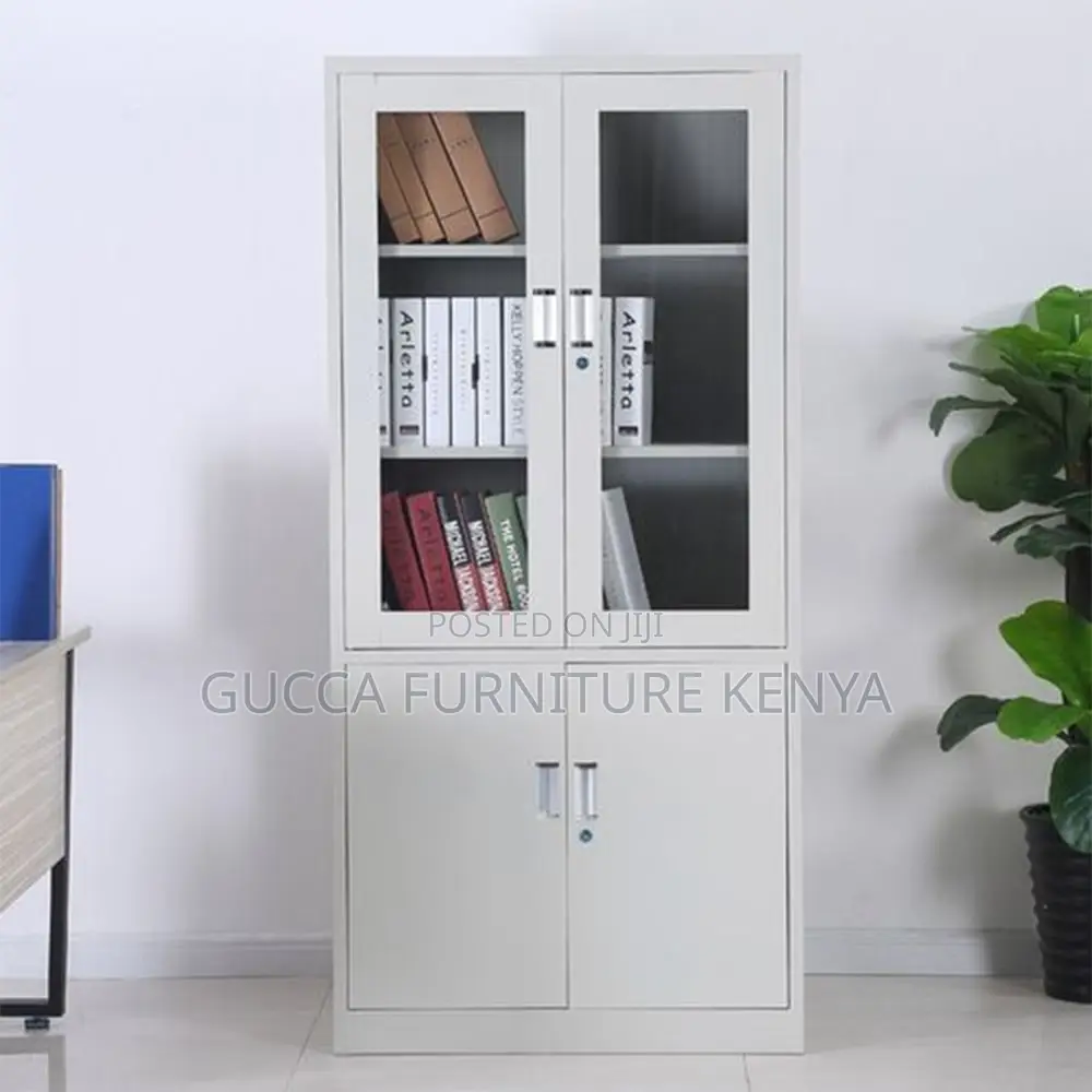 2-door Half Glass Steel Office File Cabinet