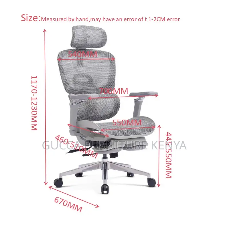 Ergonomic Office Swivel Chair With Footrest