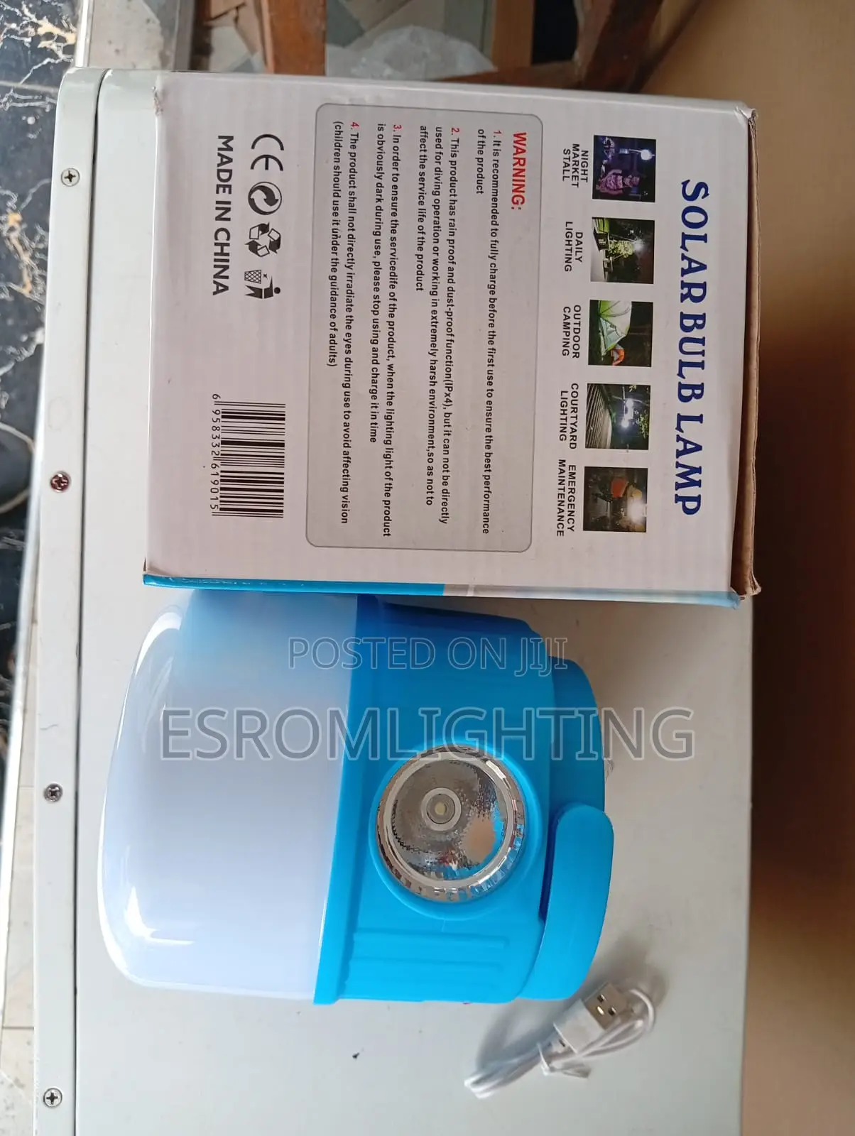 Rechargeable Solar Bulb Lamp – Bright, Portable Reliable!