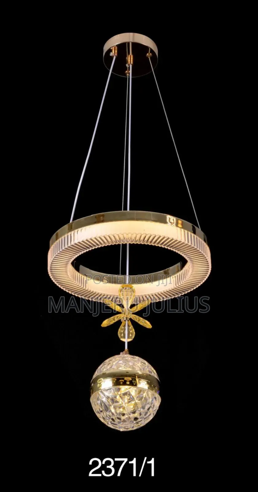 Crystal Globe Led Pedant