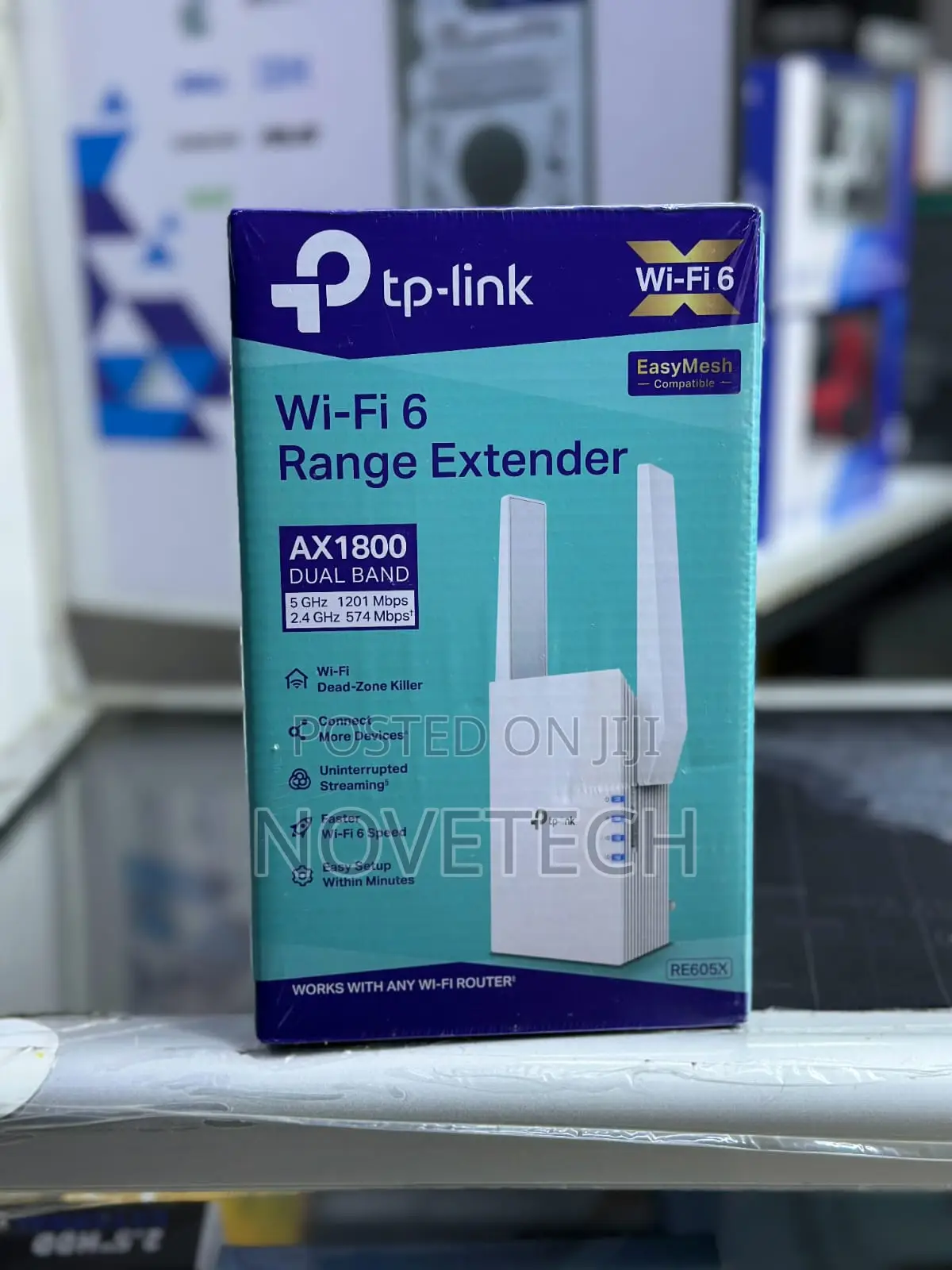 Tp-link Ax1800 Re605x Wifi 6 Range Extender Dualband Wireless Repeater