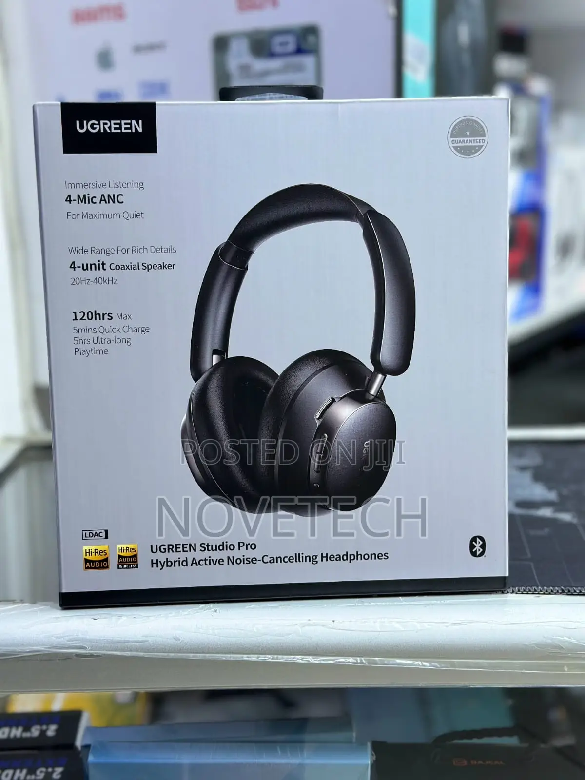 Ugreen Studio Pro Hp206 Anc Wireless Headphones 120h Playtime 48db