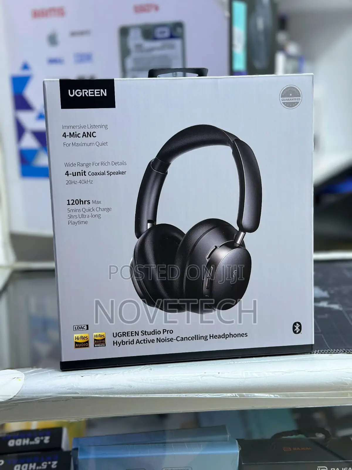 Ugreen Studio Pro Hp206 Anc Wireless Headphones 120h Playtime 48db