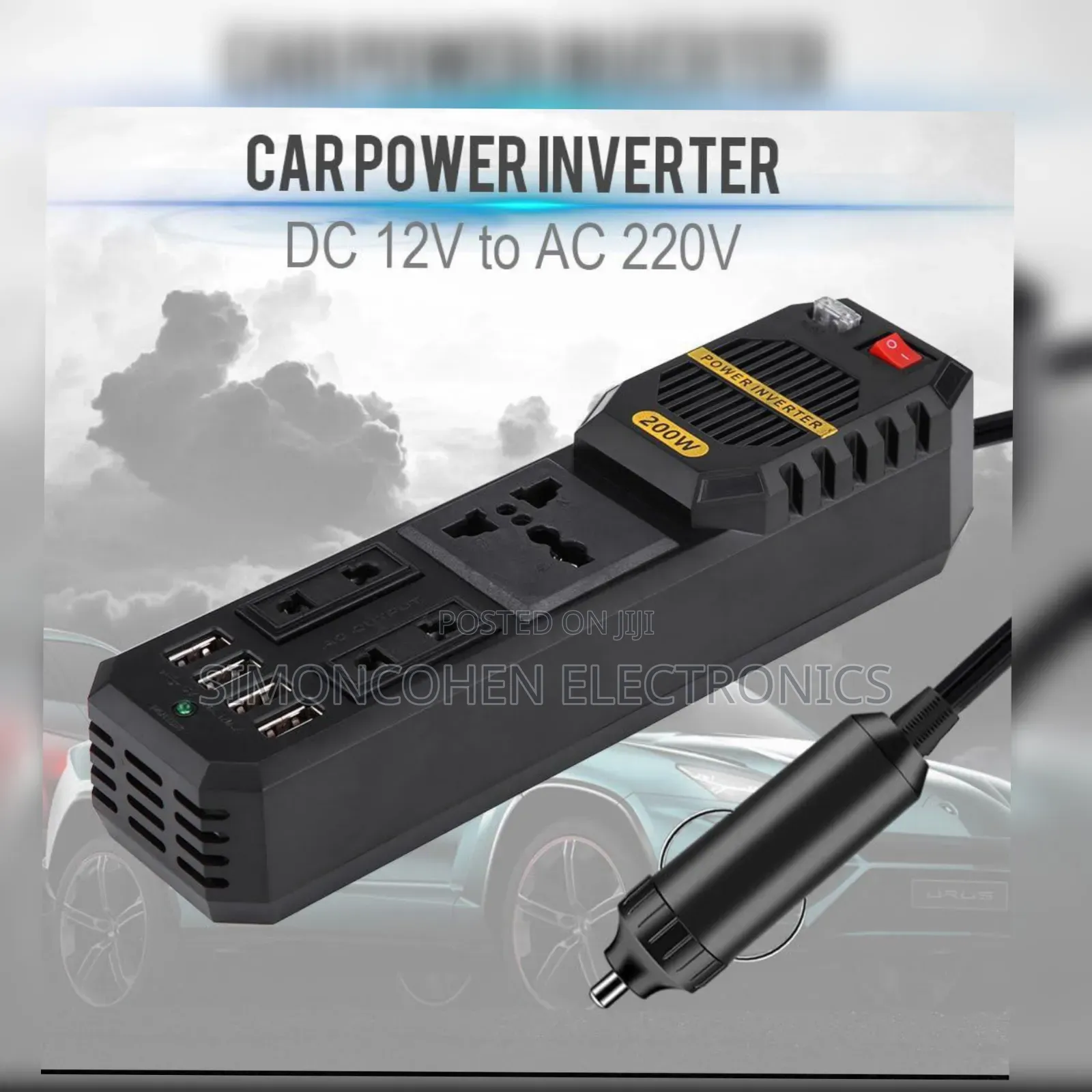 200w Portable Power Car Inverter