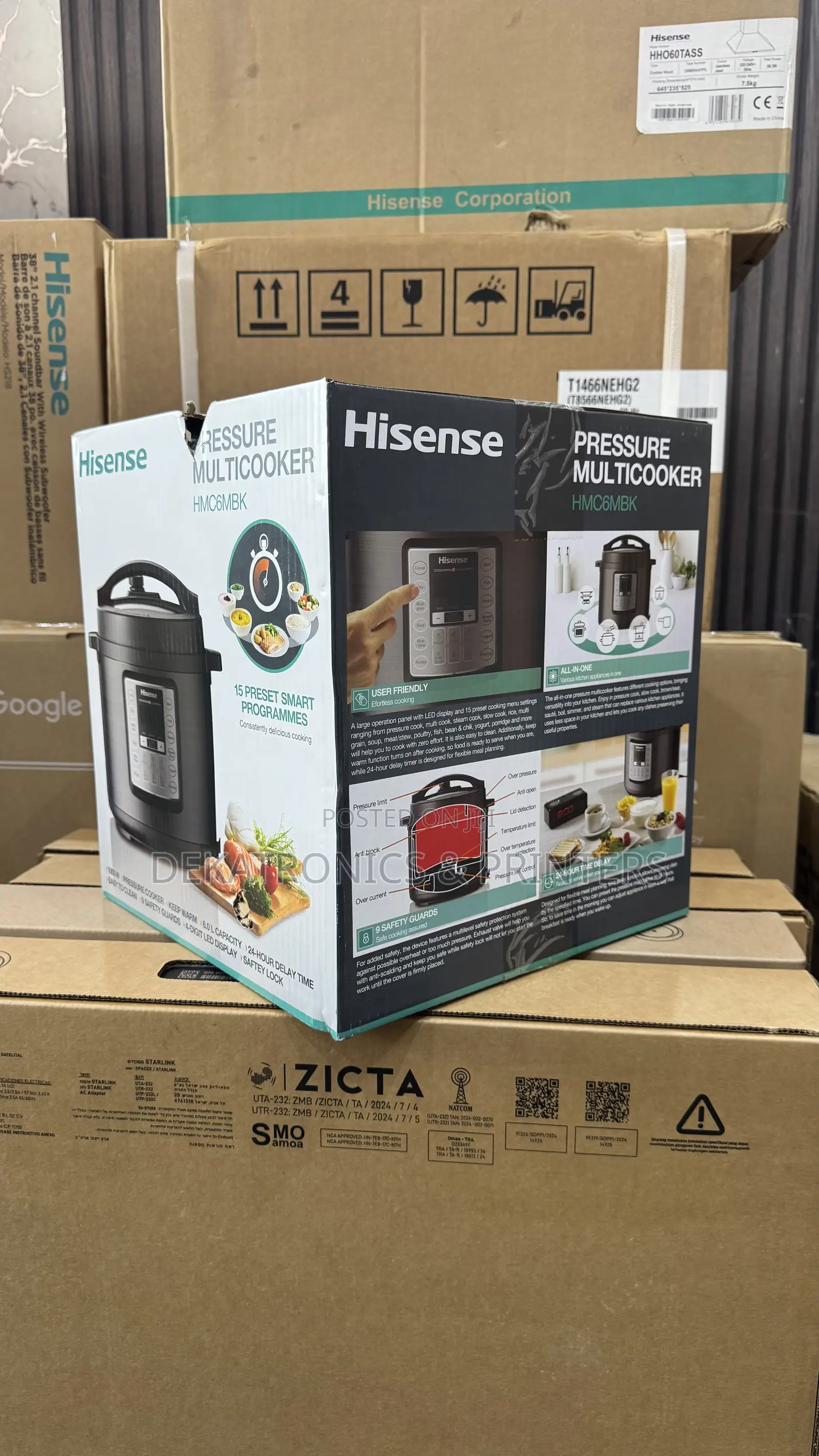 Hisense Electric Pressure Cooker 6litres Hmc6mbk