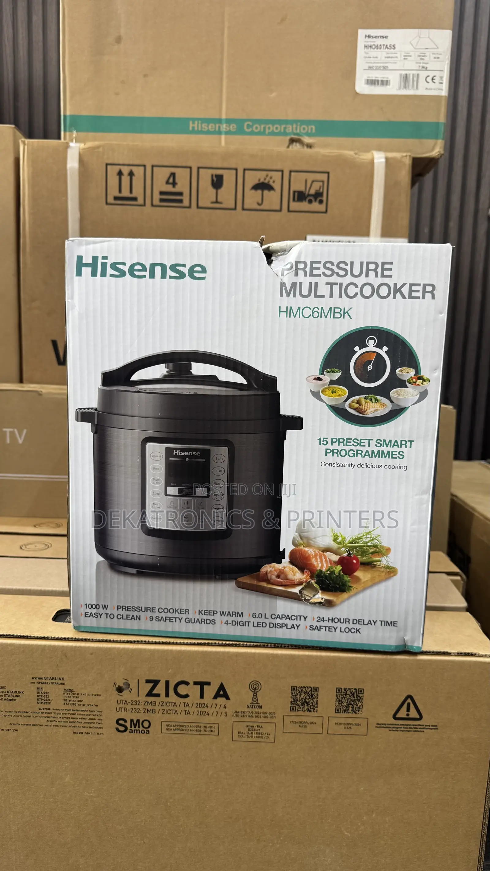 Hisense Electric Pressure Cooker 6litres Hmc6mbk