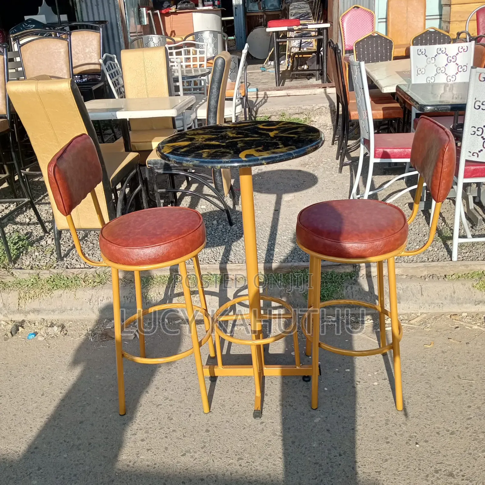 Brown Marble Top , With Brown Kitchen Counter Stools