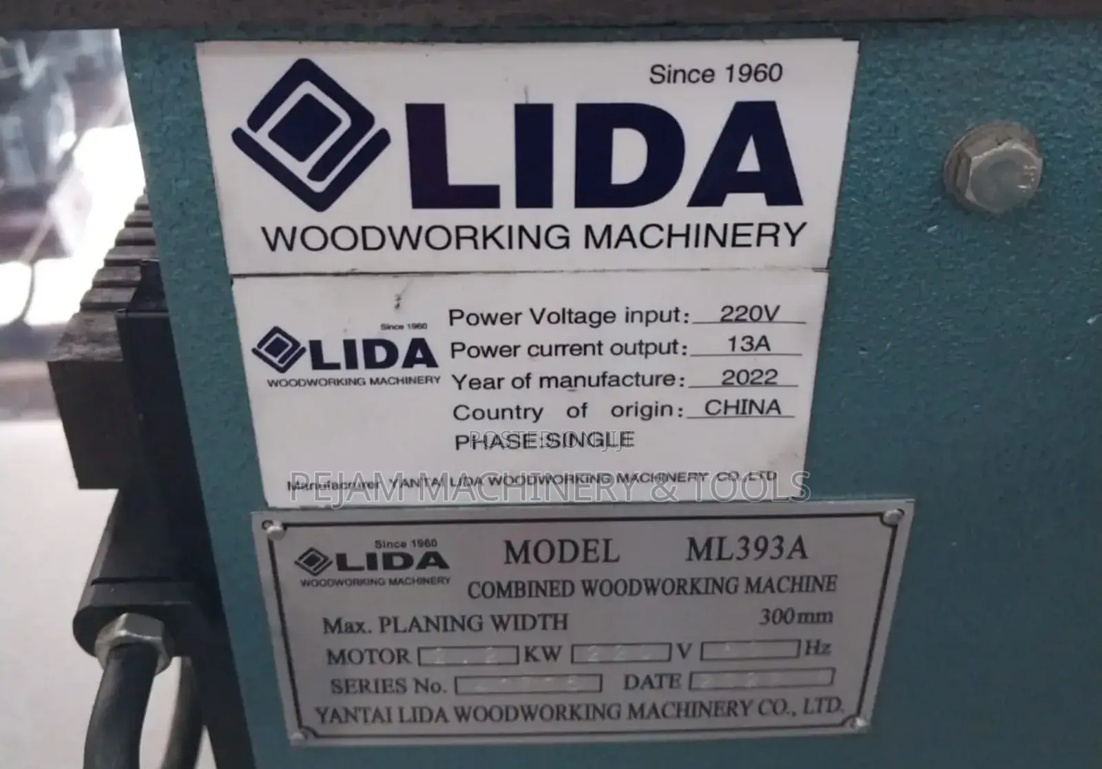 Lida Ml393a Multipurpose/Combined Woodworking Machine
