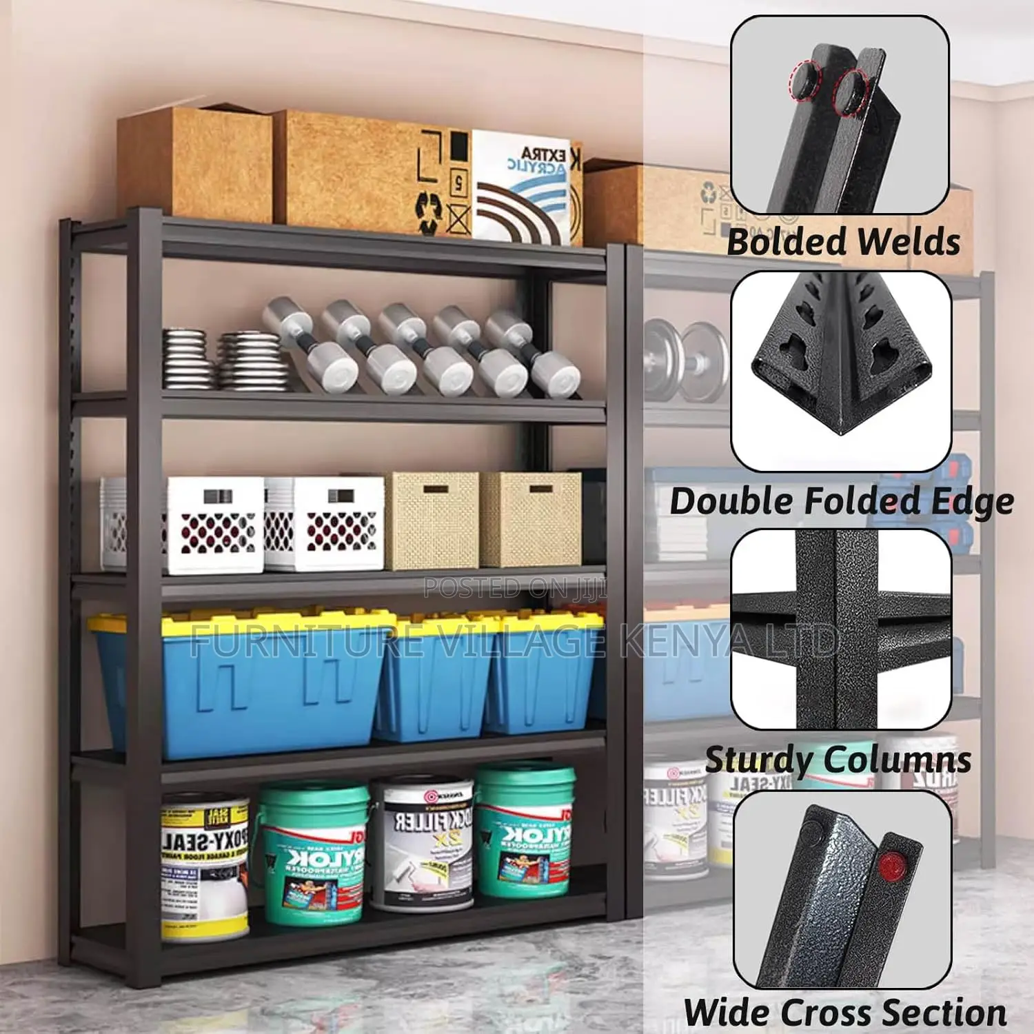 Metal Racks| 5 Tier Adjustable Metal Shelves For Storage