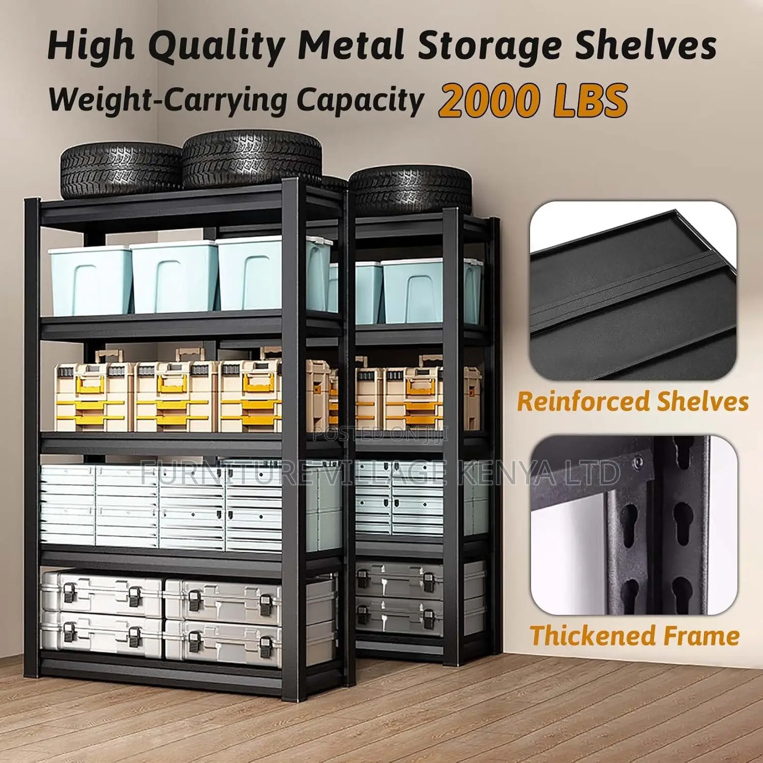 Metal Racks| 5 Tier Adjustable Metal Shelves For Storage