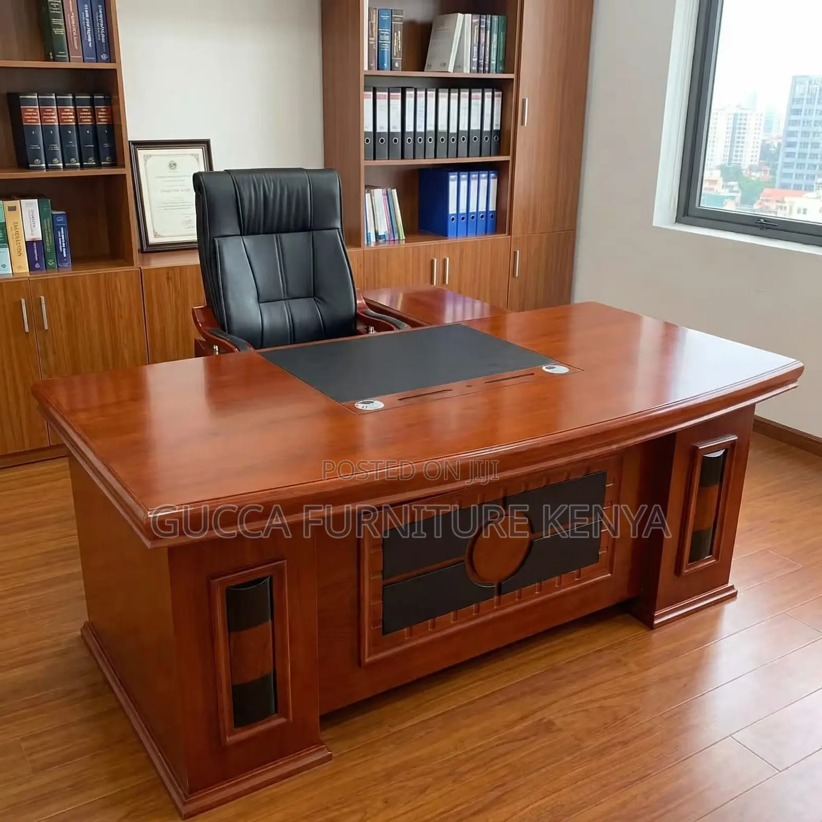 Imported Executive L-shaped Office Table-180cm