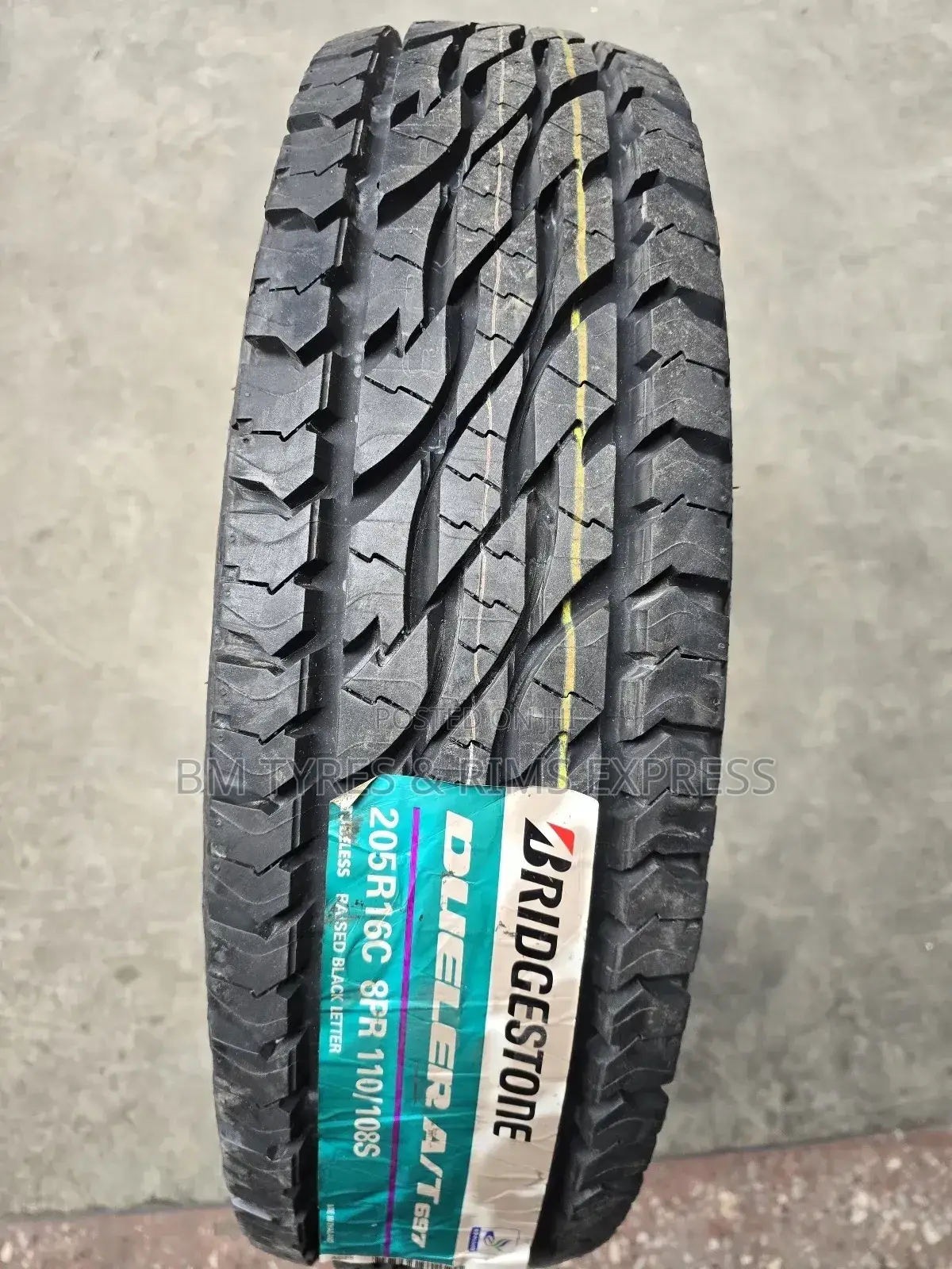 205 R16 Bridgestone Tyres (All Terrein) Commercial.