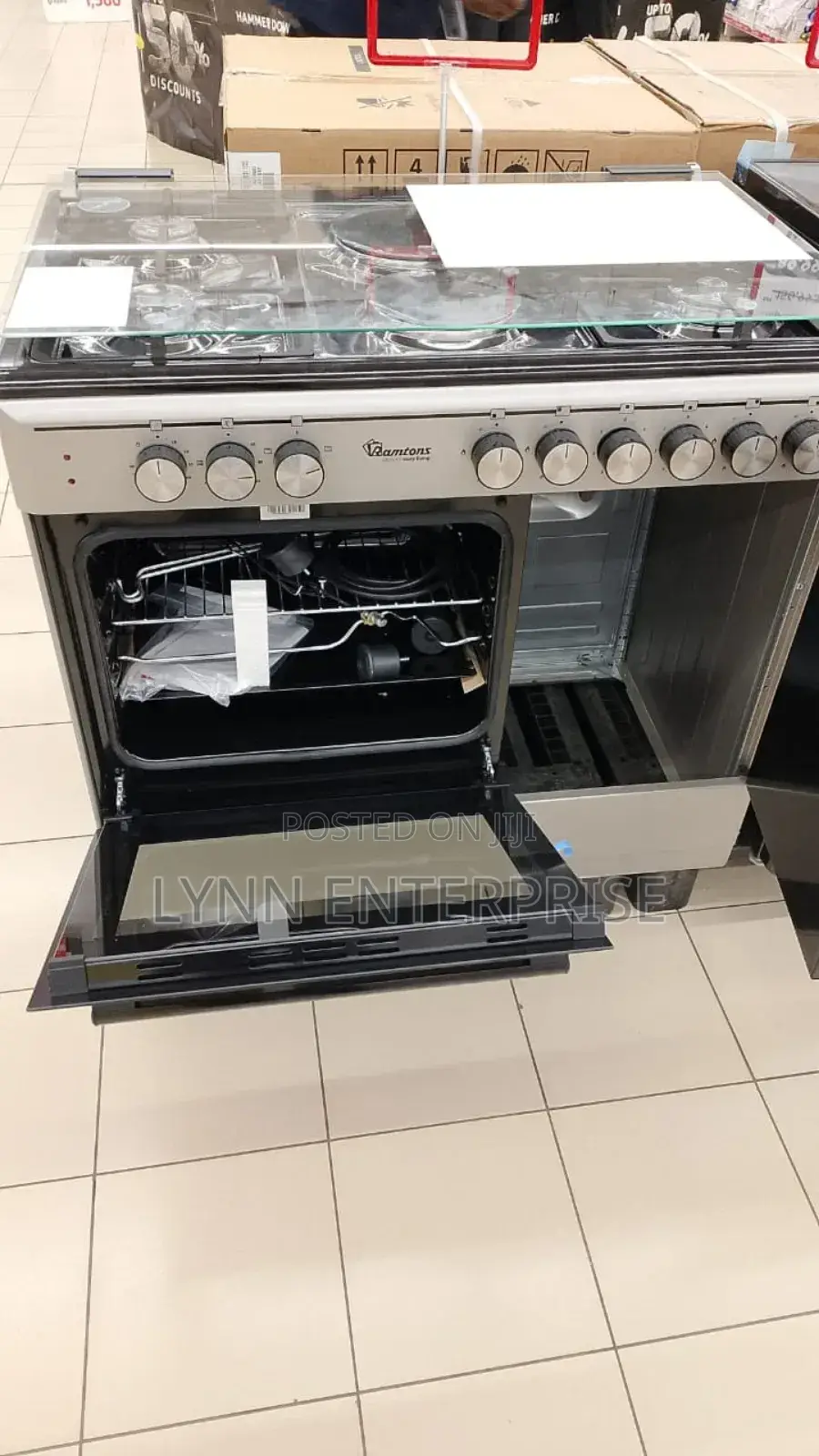 Ramtons Rf/496- 60*90 Stainless Steel Cooker (1yr Wrty)
