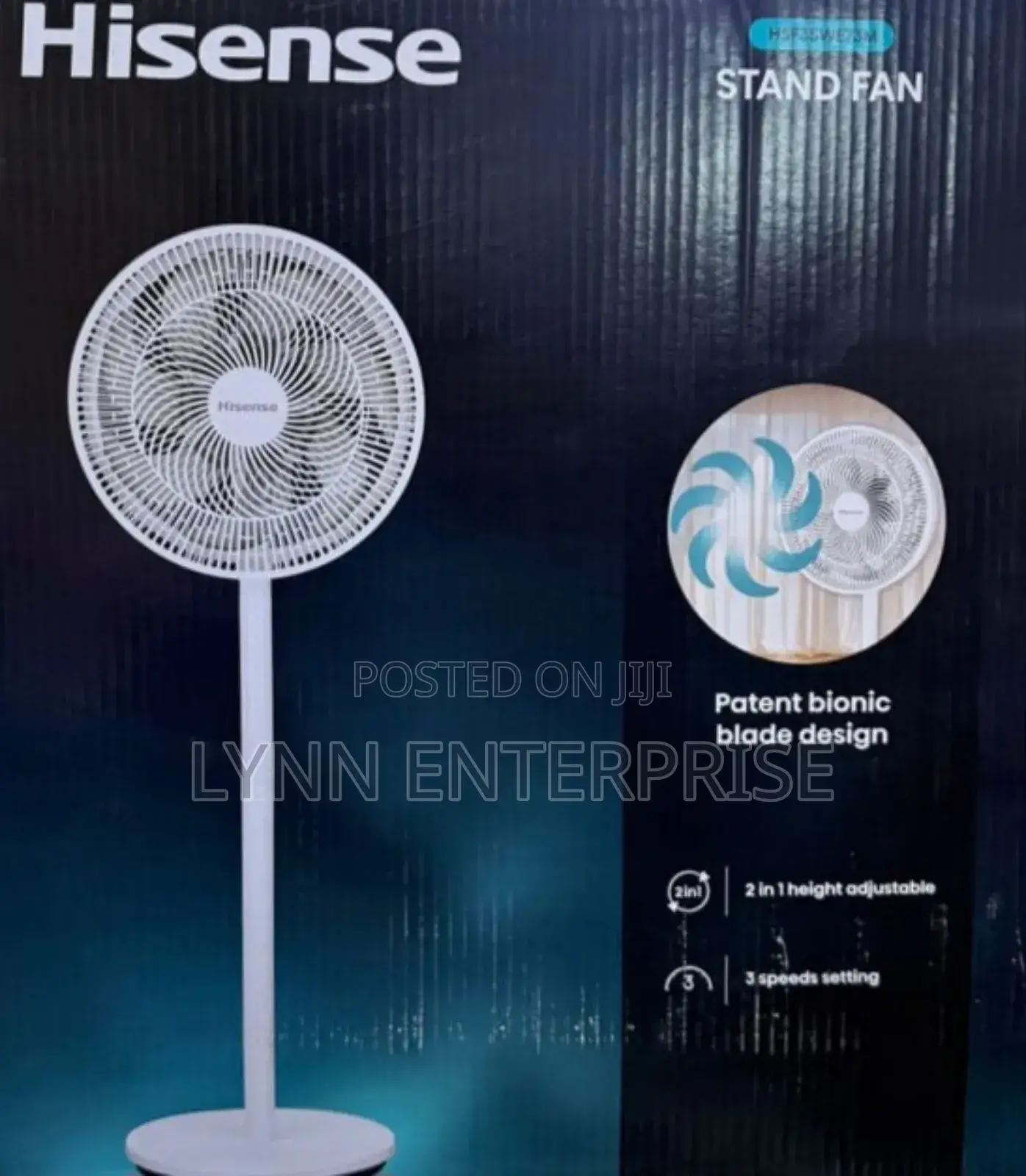 16inches Hisense Standing Fan With Power Saving 65% With Remote at 