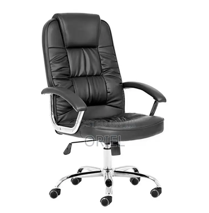 Office Chairs; Premium Comfort High-Back Leather Office Chair