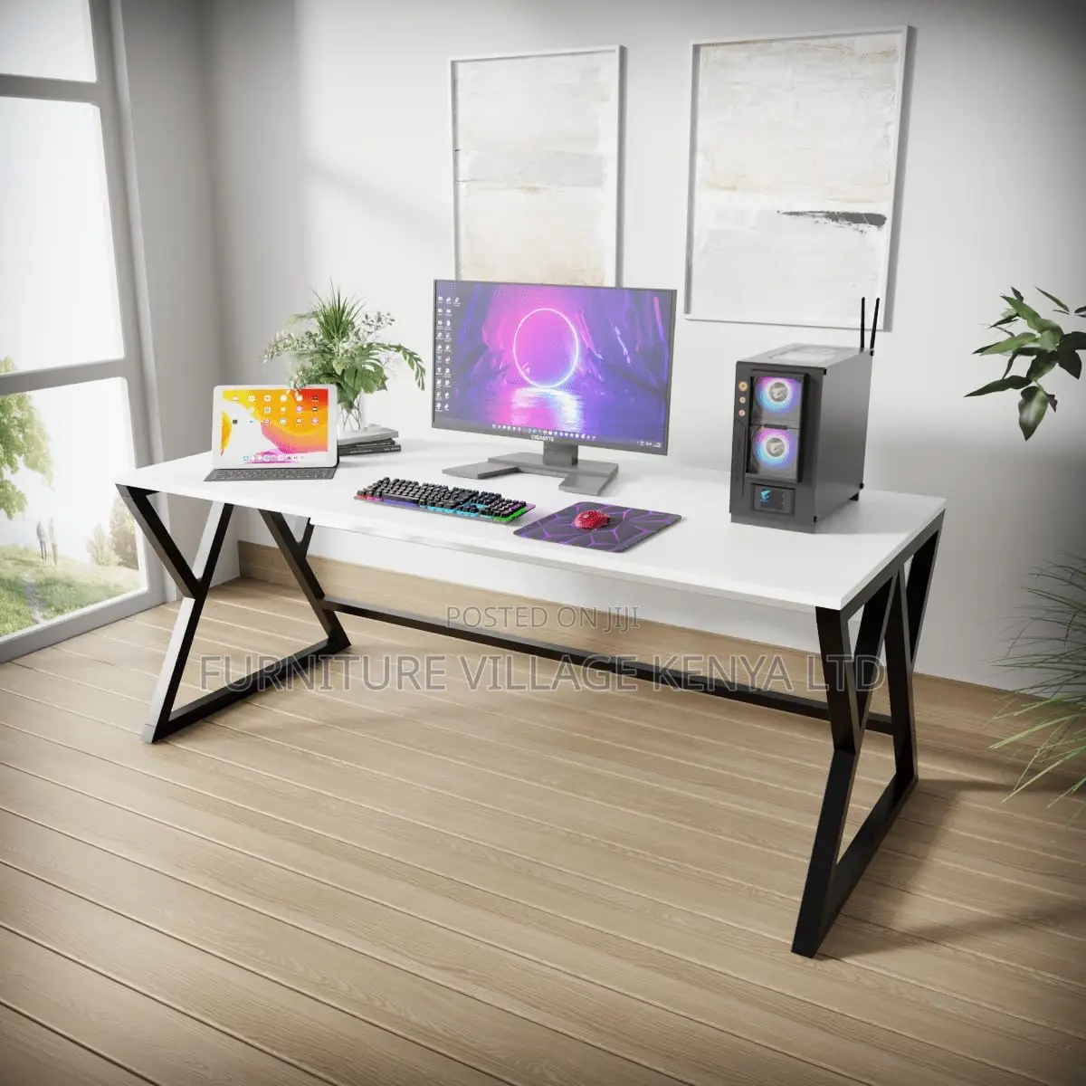 Sturdy Gaming Table (120 Cm - White)
