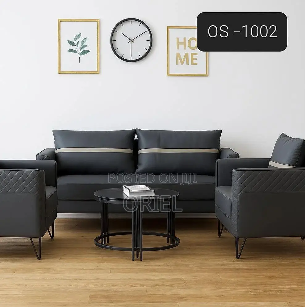 Office Sofa; High-Back 5-Seater Executive Office Sofa