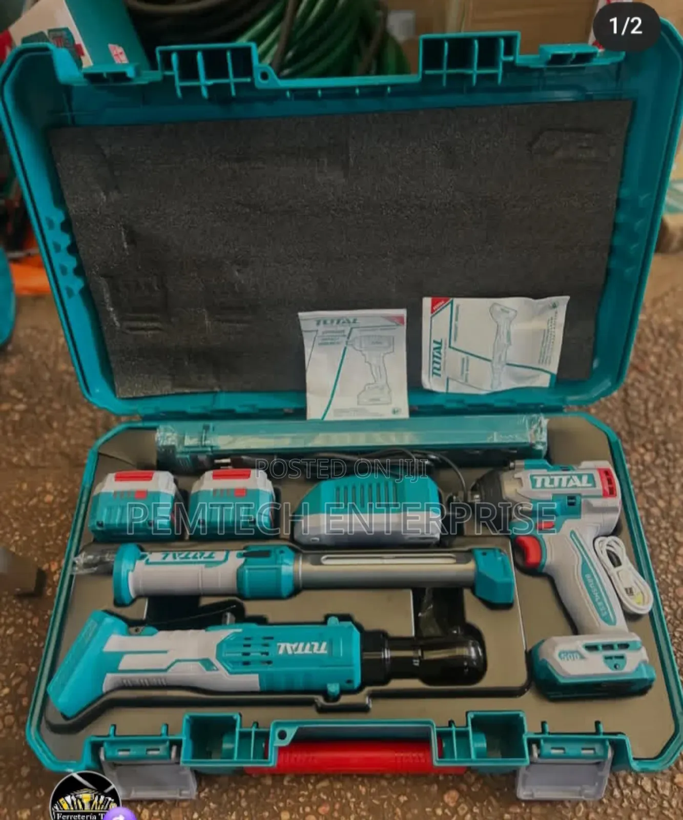 Total 20v Li-Ion Cordless Combo Kit, Likely Model Tosli250981