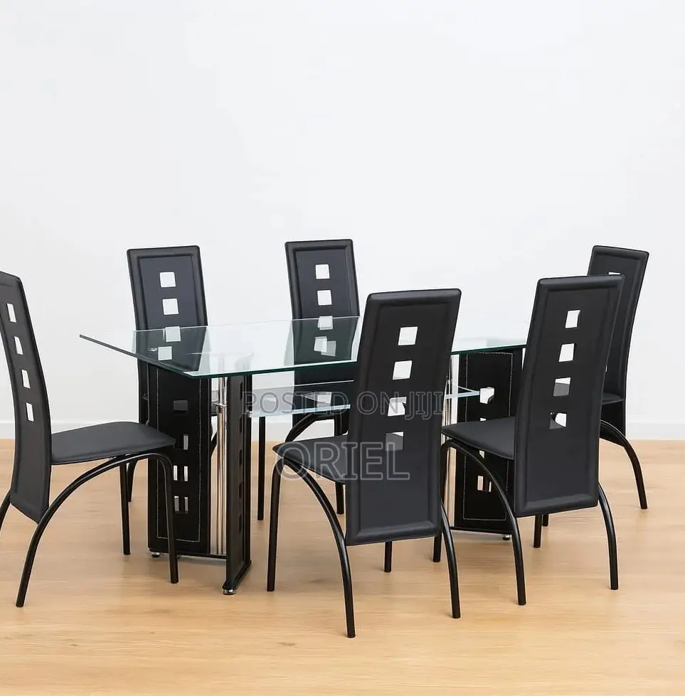 Dining Tables; Modern Finish 6-Seater Kitchen Dining Table