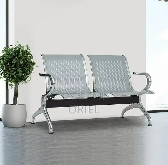 Office Benches; Stylish Compact 2-Seater Reception Bench