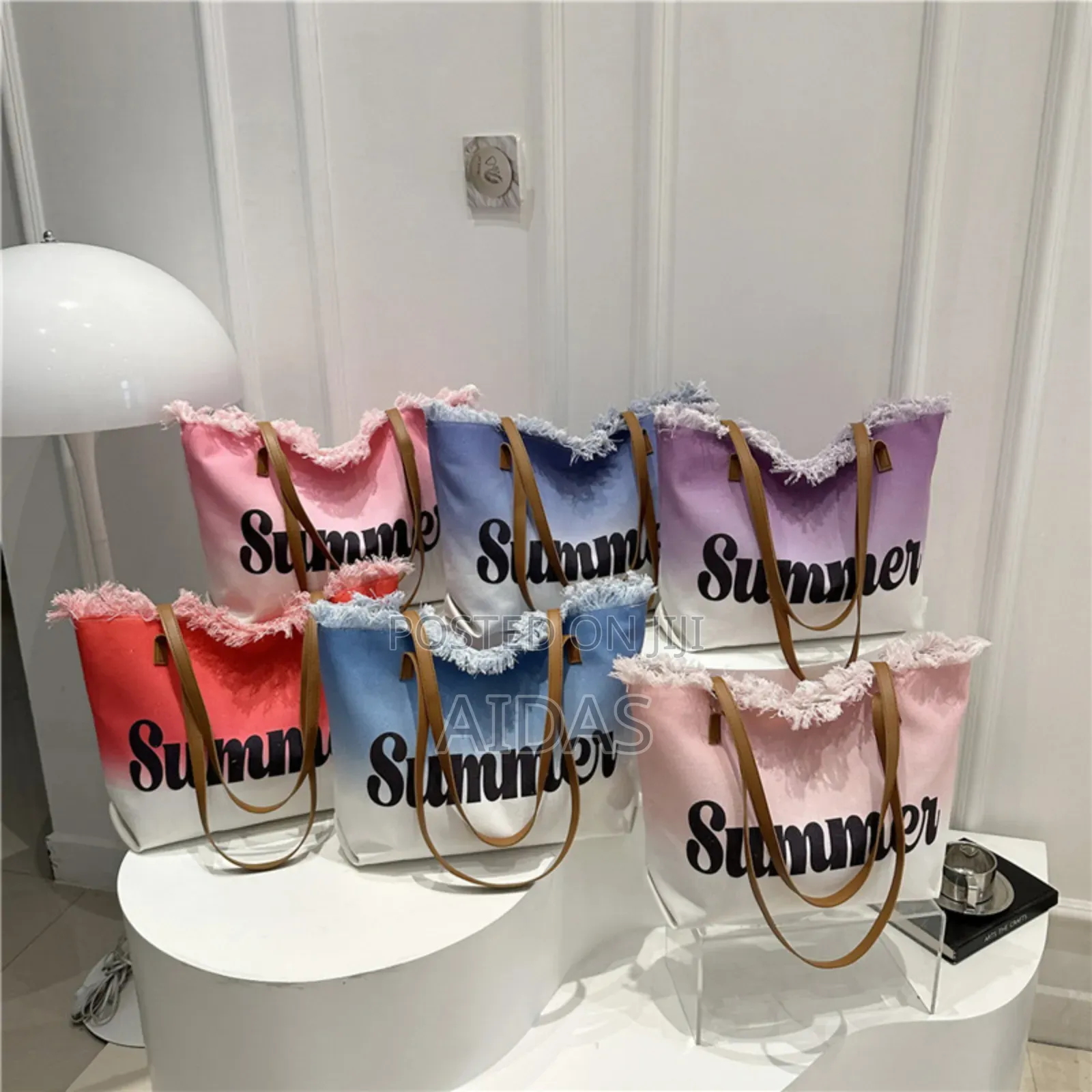 Summer" Branded Canvas Tote Bags