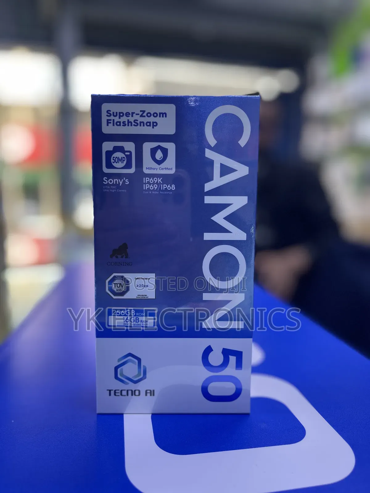 New Tecno Camon 50 256 GB Black