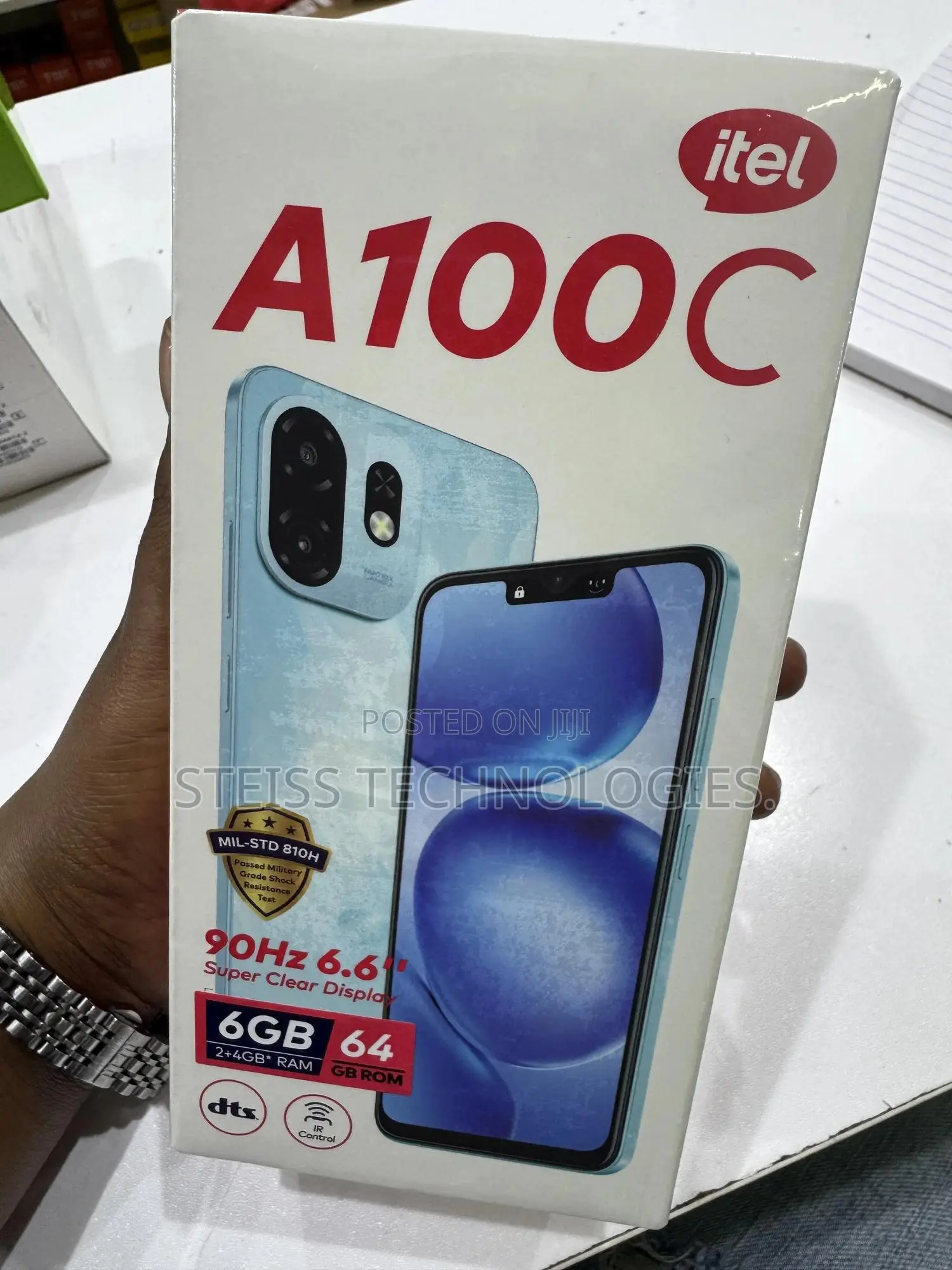 New Itel A100C 64 GB Black