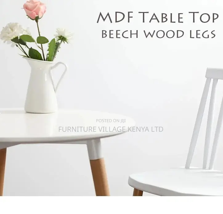 Dining Table; Round Wooden Outdoor Dining Table