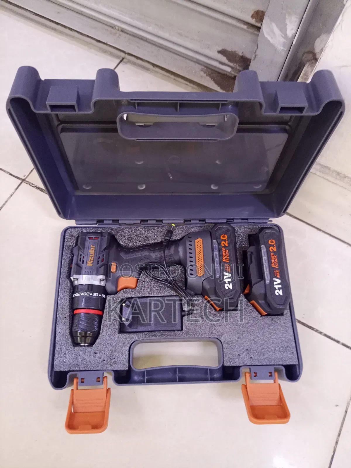Kzubr 21v Cordless Electric Drill With 2 Batteries