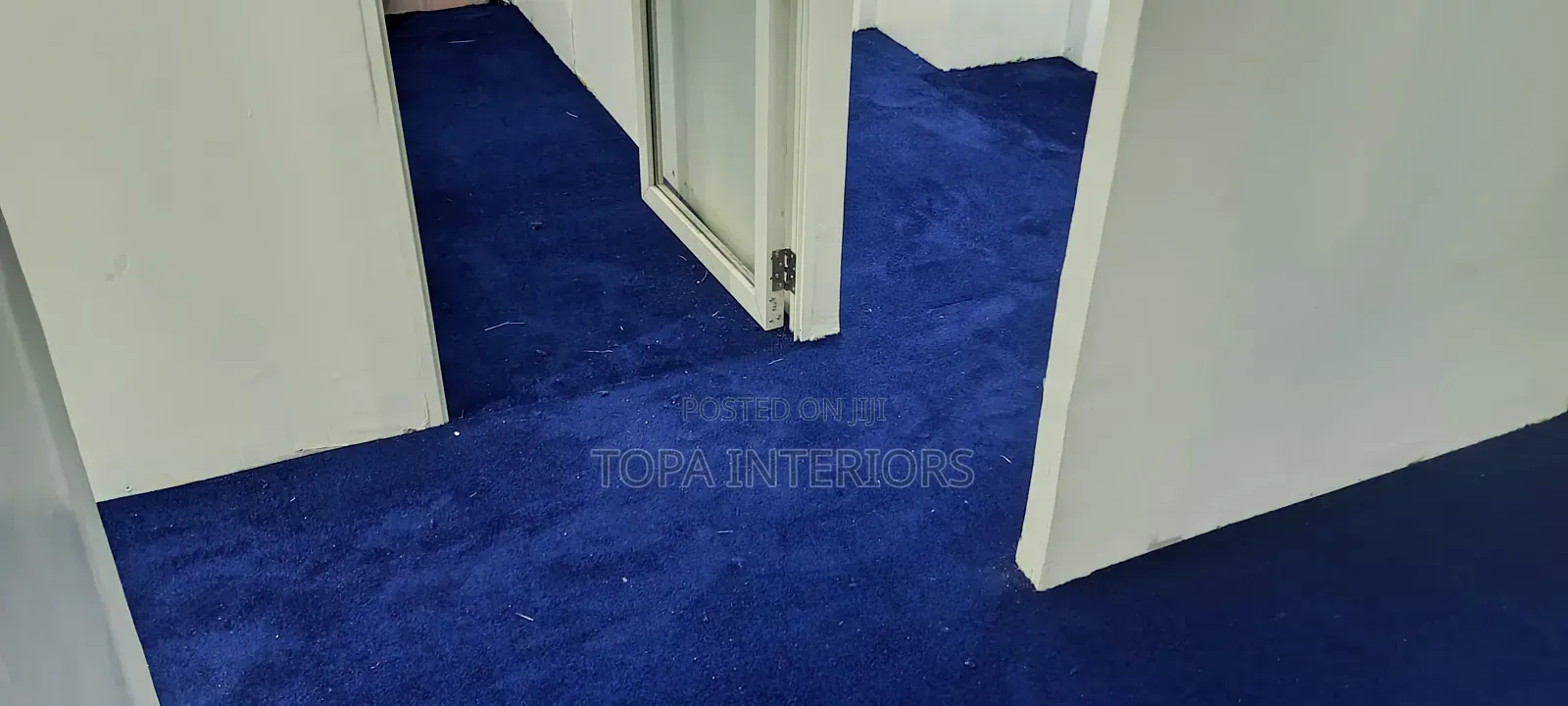 Navy Blue Warm 10mm Thick Wall to Wall Carpets