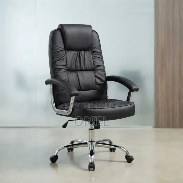 Black Pu Leather Executive Office Chair