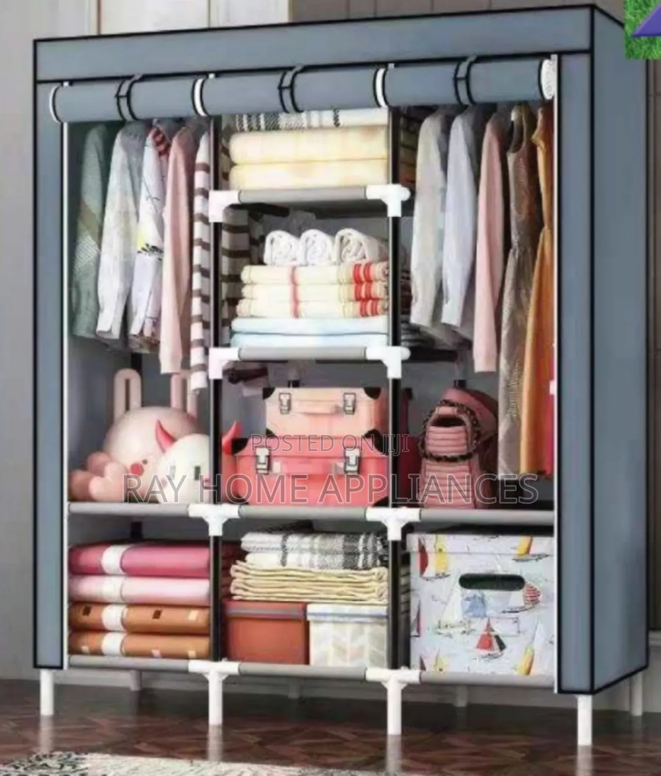 Portable Wooden Wardrobe