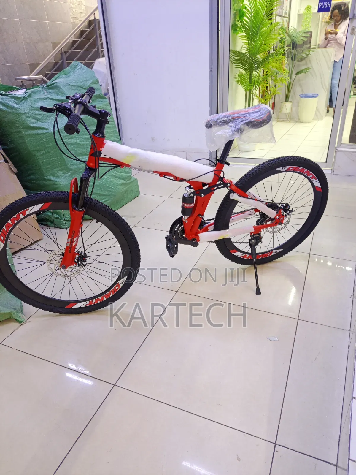 Portable 21-Speed Adult Folding Bicycle – High Carbon Steel Frame