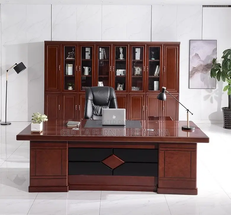 1.4 Meters Executive Mahogany L-shaped Desk