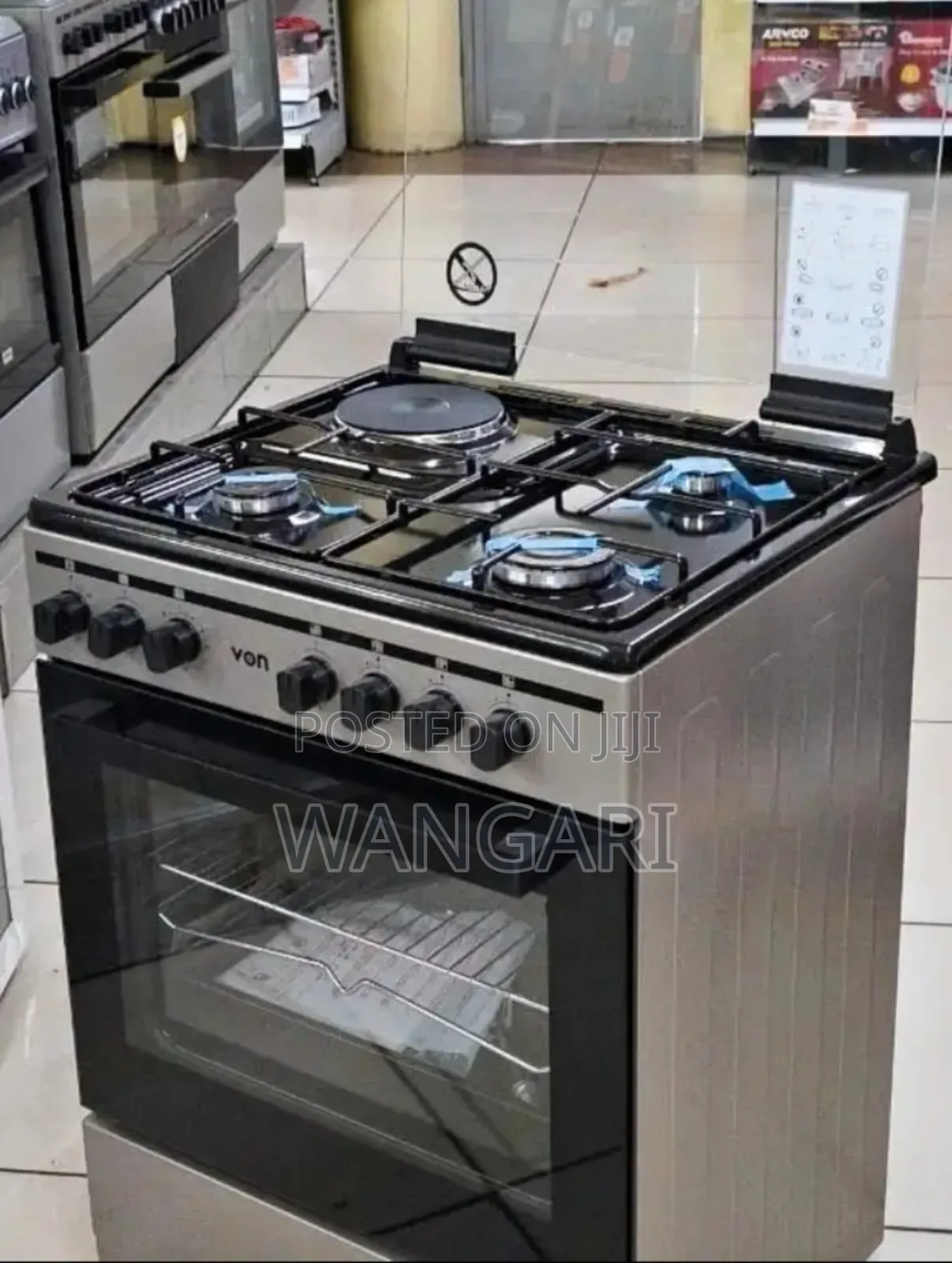 Von 3gass and 1 Electric Cooker