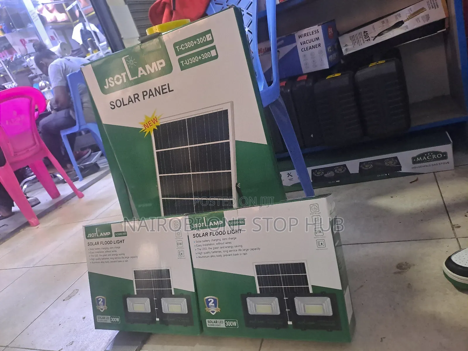 2 in 1 300 Watts Solar Floodlight