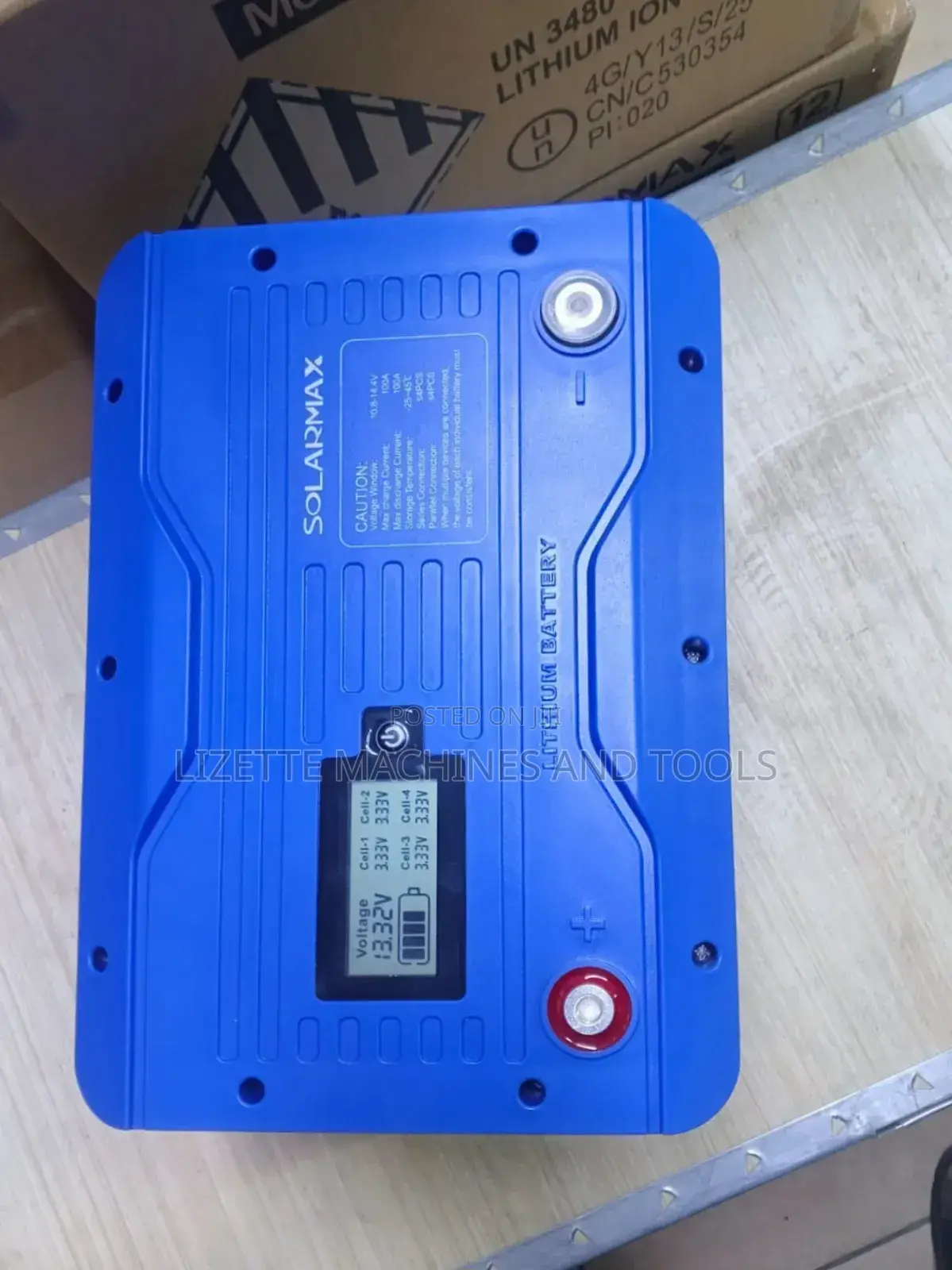 Solarmax 100ah Lithium Battery 12.8v