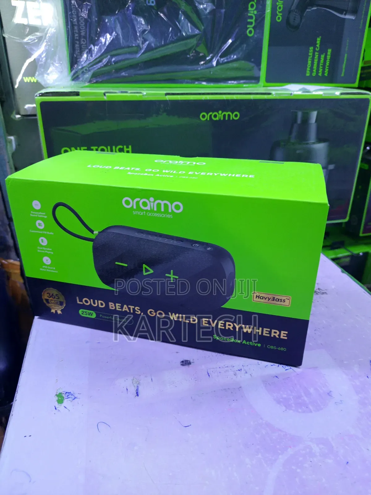 Oraimo Spacebox Active Obs-680 25w Powerful Speaker With Fm Radio