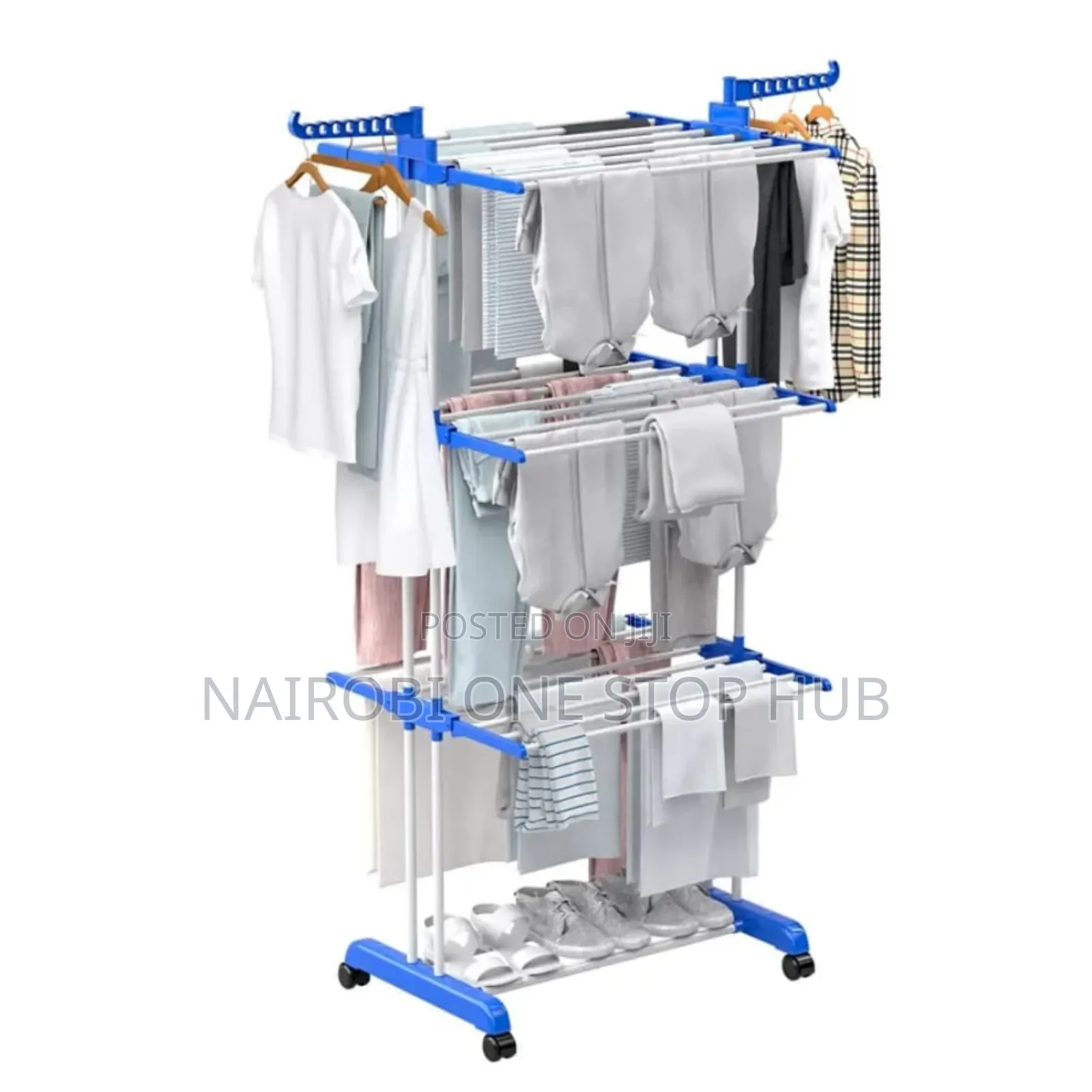 3 Layers Portable Moving Drying Rack
