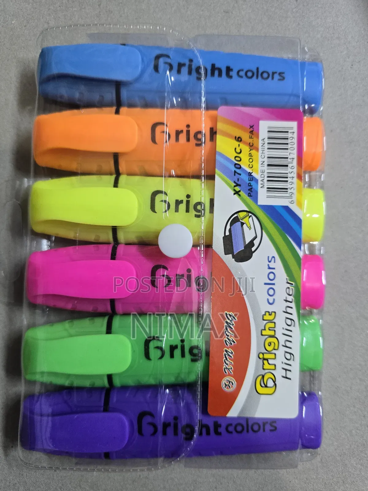 Highlighters Oil Based 6pack