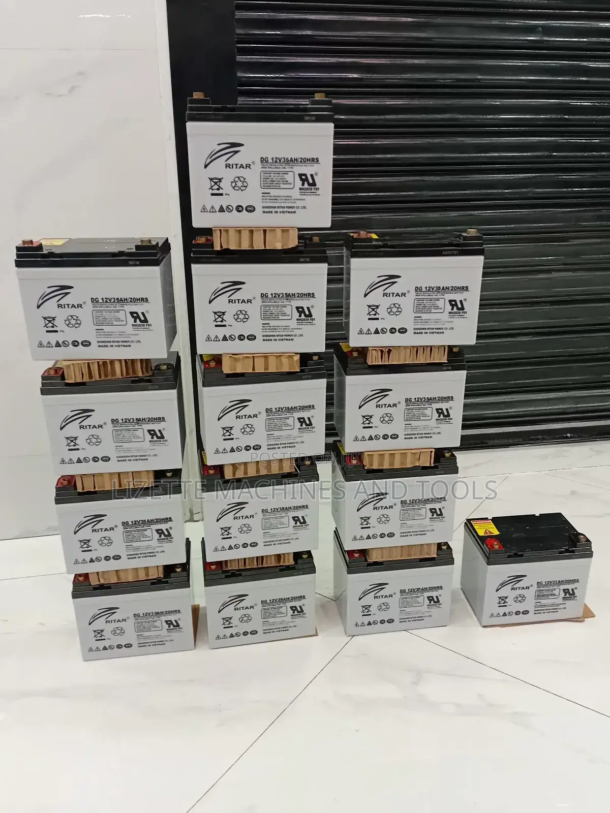 Ritar 35ah Maintenance-Free Deep Cycle Solar Battery 12v