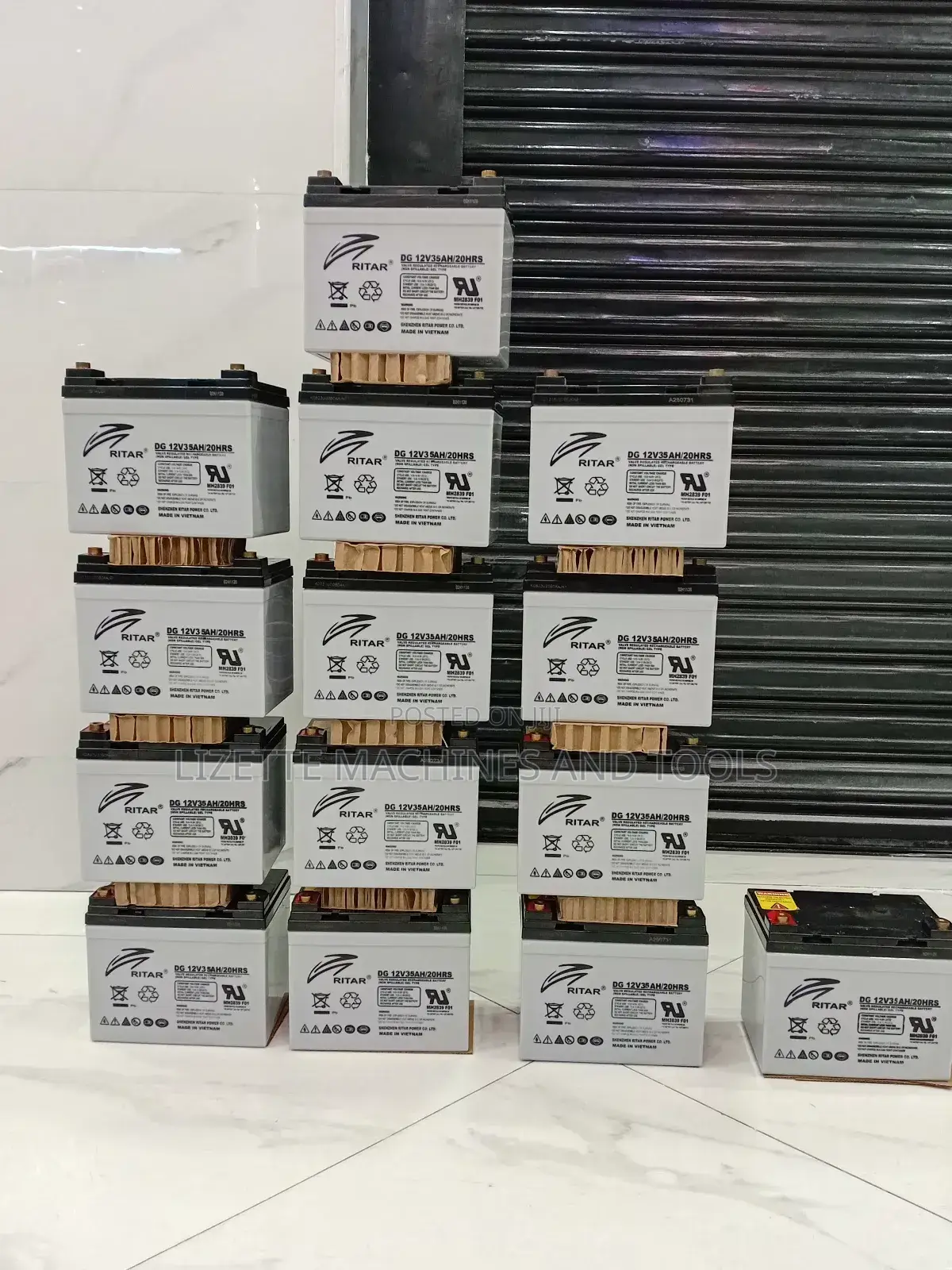 Ritar 35ah Maintenance-Free Deep Cycle Solar Battery 12v