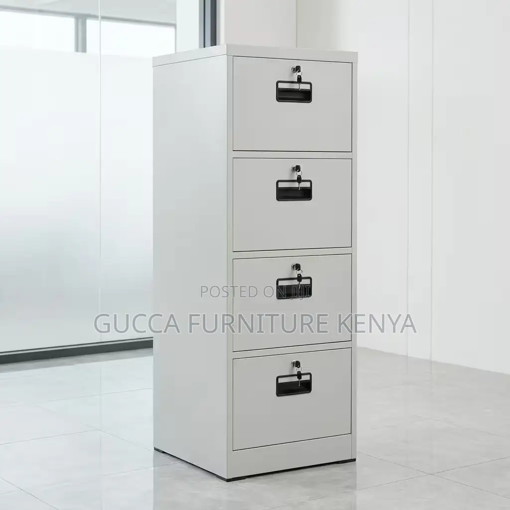 4-drawer Metallic File Storage Cabinet
