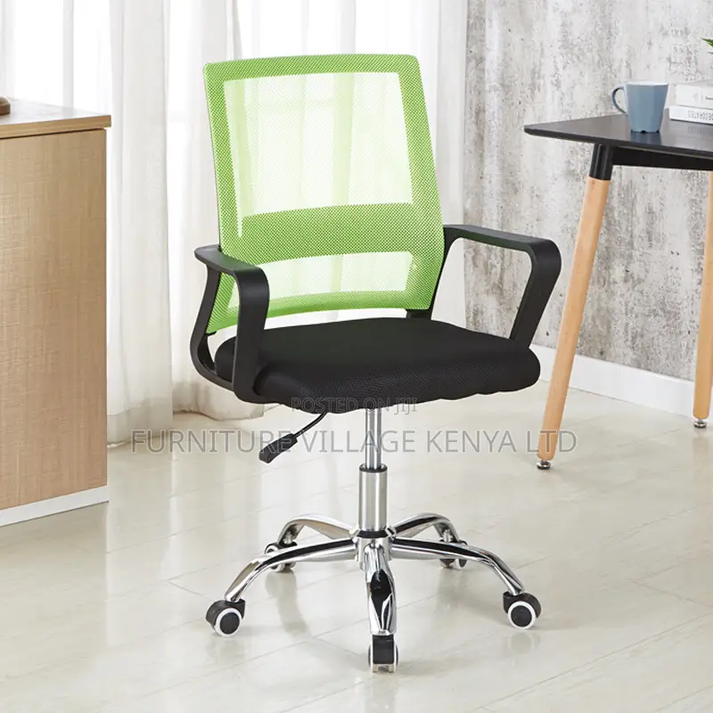 Office Chair: Black Captain Mesh Office Chair