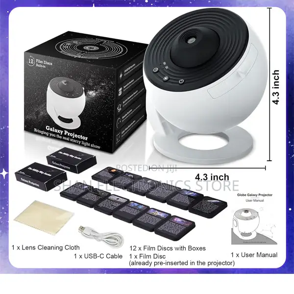 12 in 1 Star Night Lights Projector Galaxy Projector 360° Rotatry