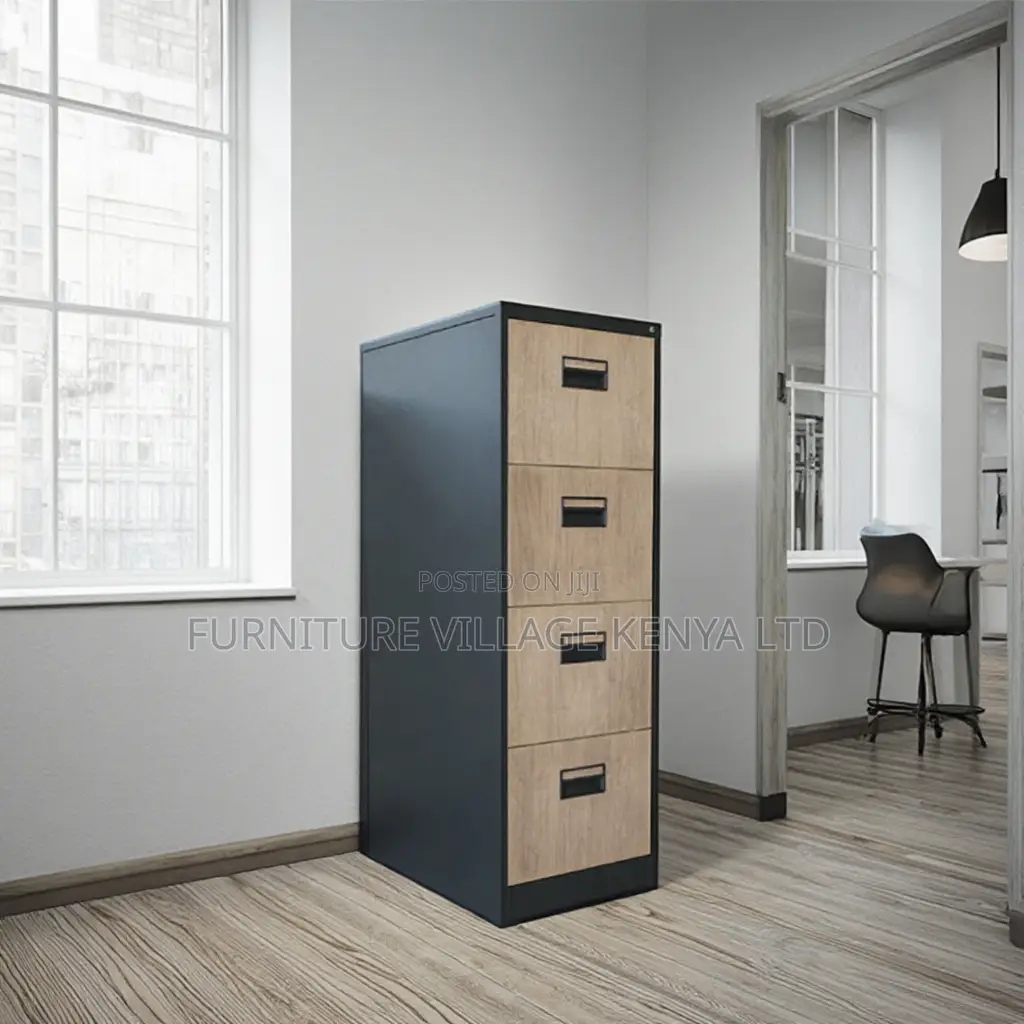 Office Cabinet; 4-drawer File Office Cabinet