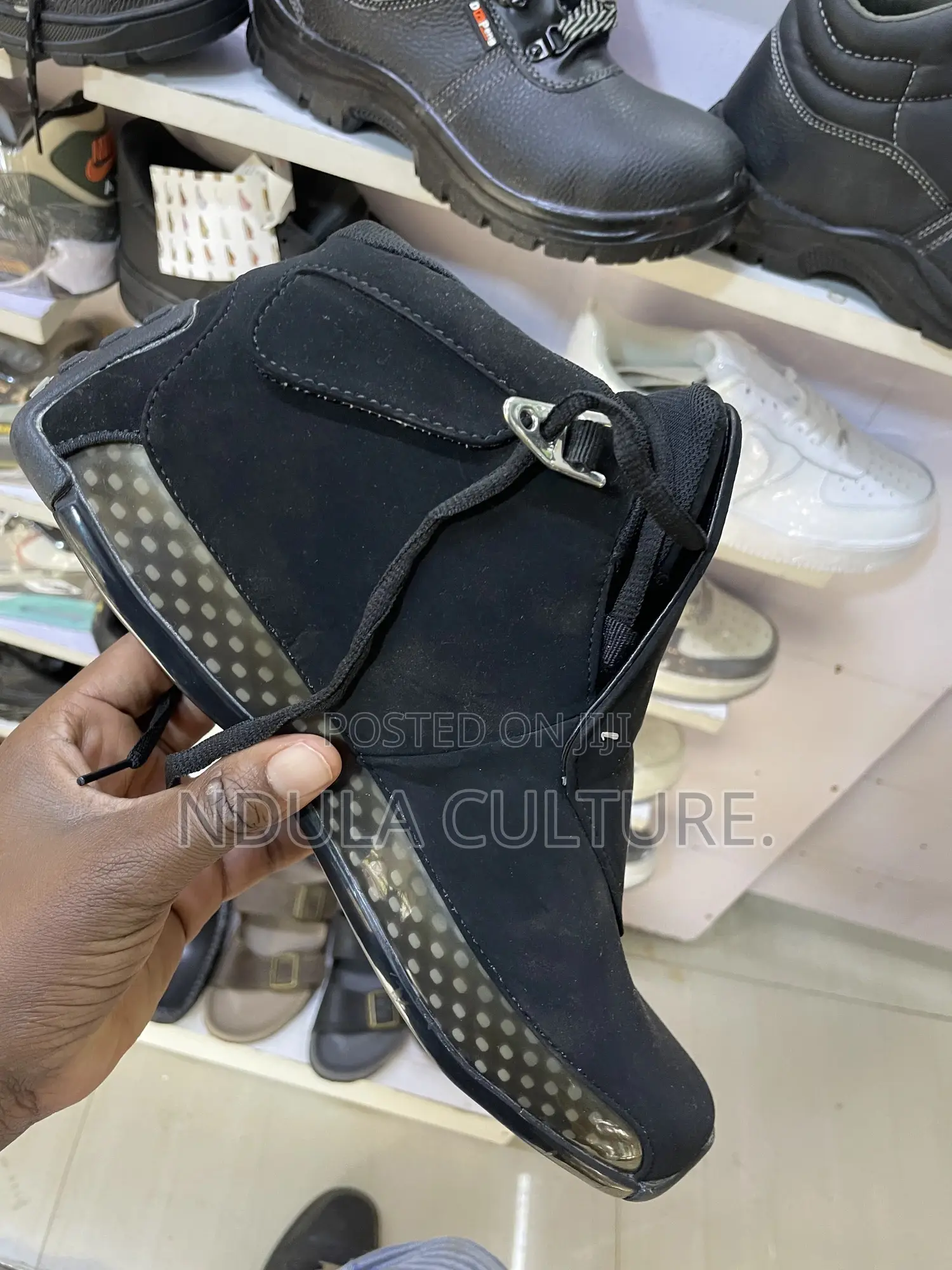 Black White Jordan 18 Sneaker