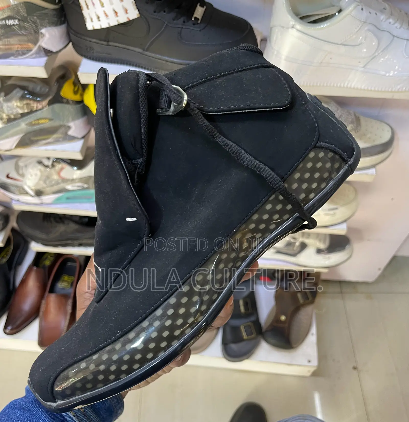 Black White Jordan 18 Sneaker